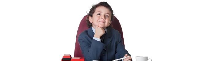 Alabama Play Therapy Board Members - child wearing business attire